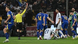 Italy's Bastoni sent off for denying Memic scoring opportunity