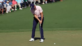 Spieth opens his second round at the Masters with a birdie