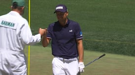 Must See: Spieth chips in for eagle from the bunker on 13