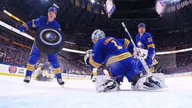 Must See: Geekie somehow scores on soft backhand from centre ice 