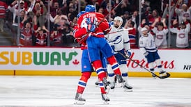 Hutson says he joked that he was going to score OT-winner during intermission 