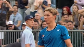 Shapovalolv dropped straight sets to Budkov Kjaer to be ousted from the Madrid Open