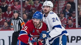 Newhook says young Habs are adjusting to how quick momentum shifts in the playoffs