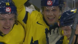 Larsson scores to cut Canada's lead in half