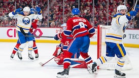 Button: 'From drop of the puck in the 2nd period, Sabres dictated the game'