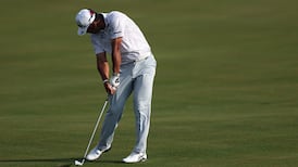 Hideki Matsuyama holes out for Eagle on No. 16 