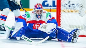 Slovakia's Hlavaj robs Berglund of a goal