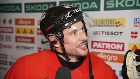 Crosby discusses practicing in small rink; what it was like to have his dad in attendance
