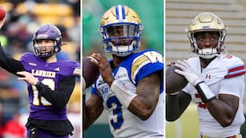 Who will slot in behind Collaros at the quarterback position this year? 