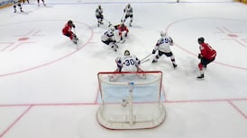 Scheifele goes top shelf with a diving goal to get Canada's first against Norway