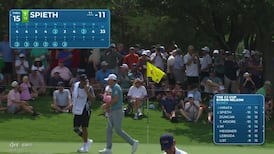 Jordan Spieth moves into a tie for the lead with his 6th straight birdie
