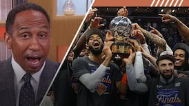 Stephen A. can't contain his excitement over Knicks' title chances