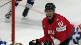 Tavares jams home a goal to give Canada the lead