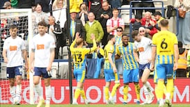 Cyle Larin puts home the insurance goal for Southampton in stoppage time