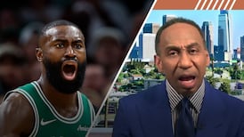 Stephen A.: Jaylen Brown's Embiid, ref comments an awful look for him