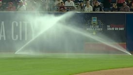 Must See: Texas Tech-UCLA softball game halted in extras after sprinklers go off