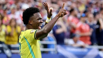 Vinicius Jr. completes the brace with precision header