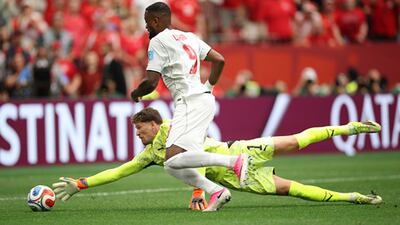 Kobel denies chances from Larin and Ahmed as Switzerland-Canada goes to halftime 0-0