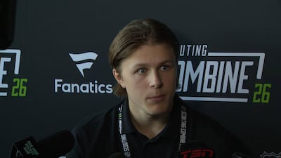 Stenberg skips combine testing due to illness; confident in ability to make NHL jump next year