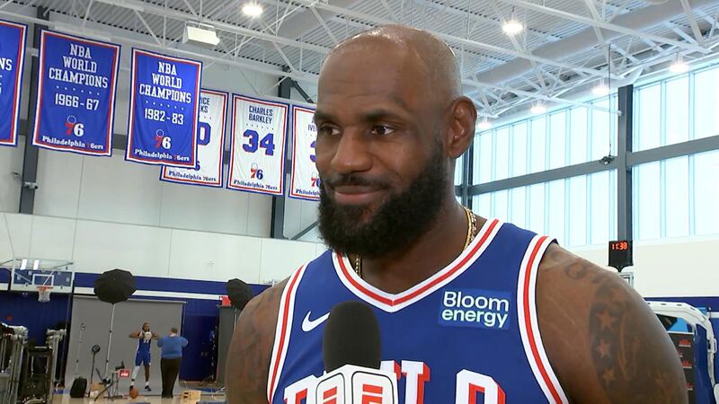 LeBron 'stoked' to be a 76er; Trying to 'fast track' chemistry on the floor