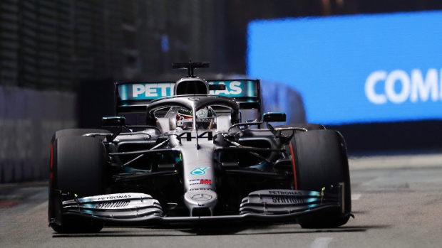 Lewis Hamilton at Singapore Grand Prix